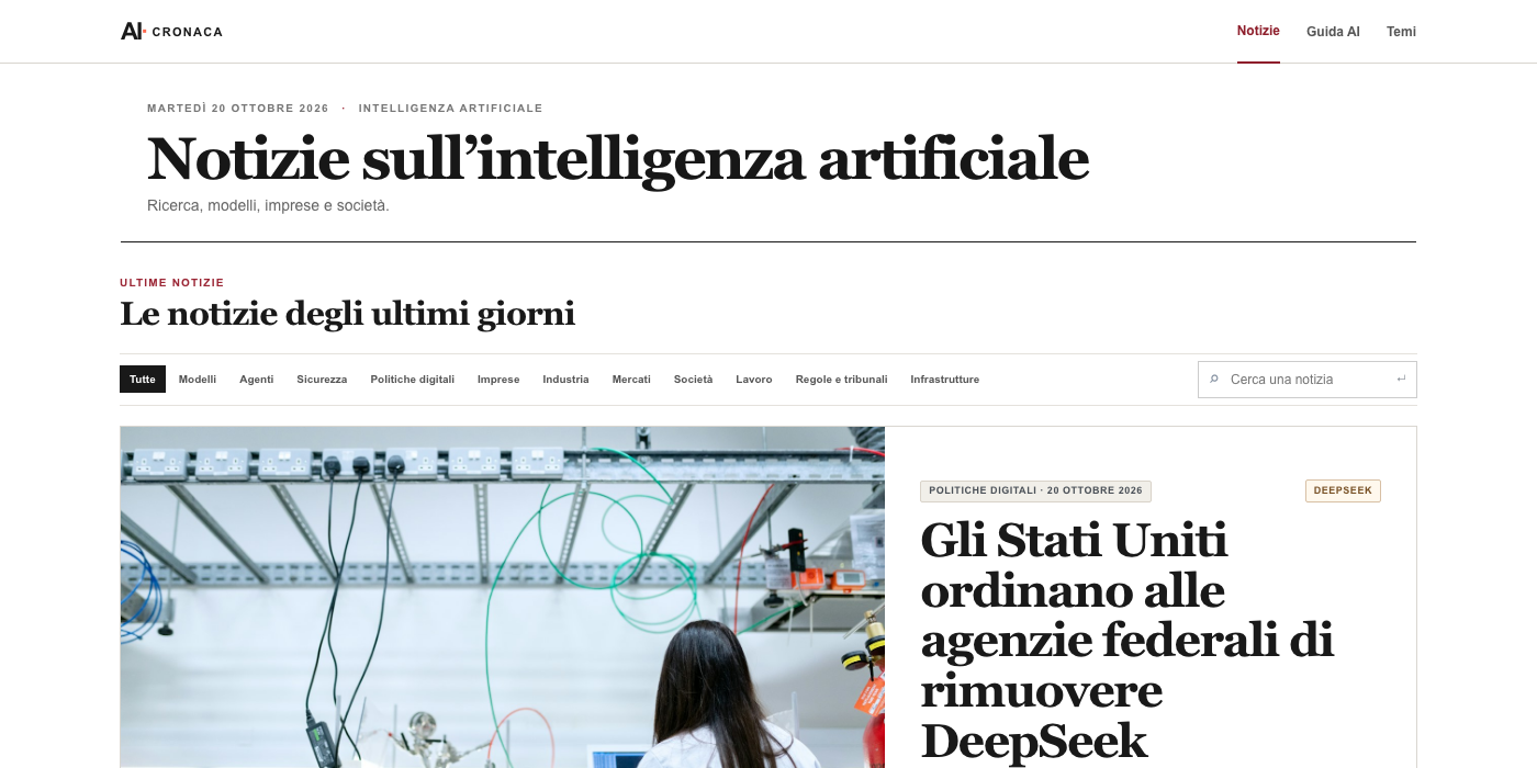 Homepage di AICronaca