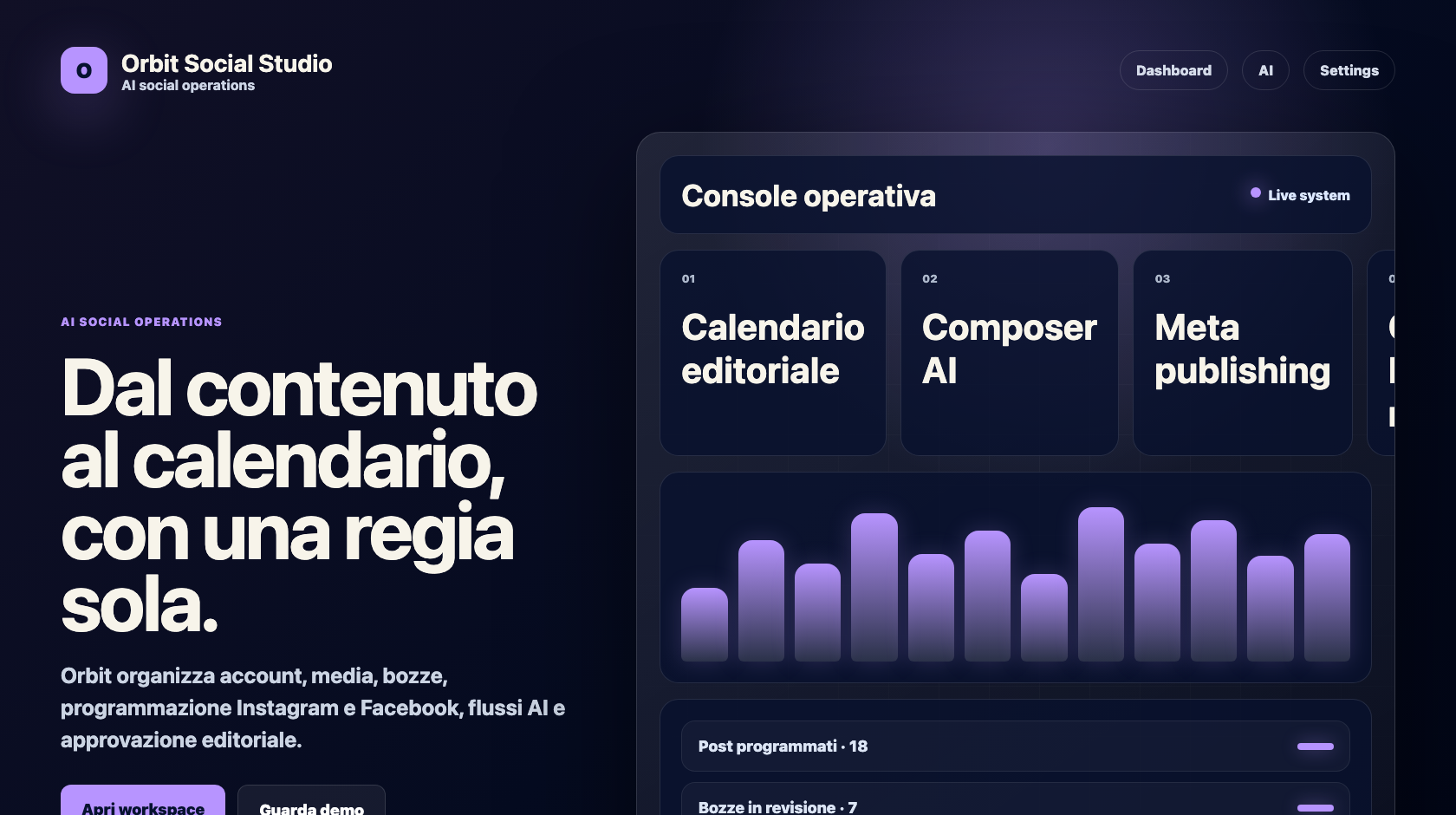 Homepage Orbit Social Studio