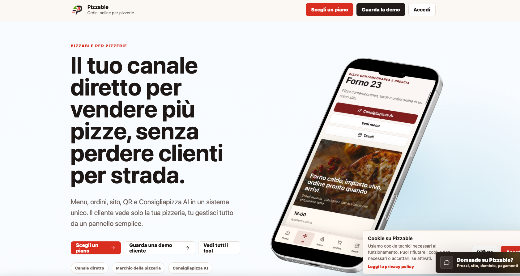 Homepage Pizzable