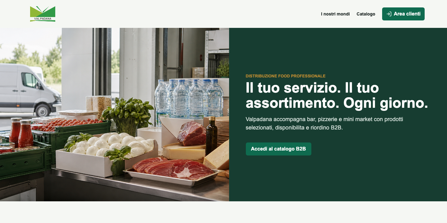 Piattaforma B2B Valpadana